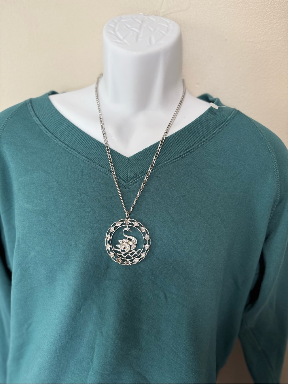 Buffalo David Bitton Teal V-Neck Sweatshirt - Picture 2 of 8